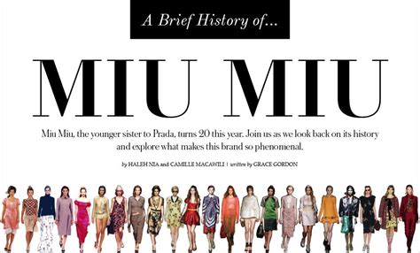 miu miu ブランド|miu brand history.